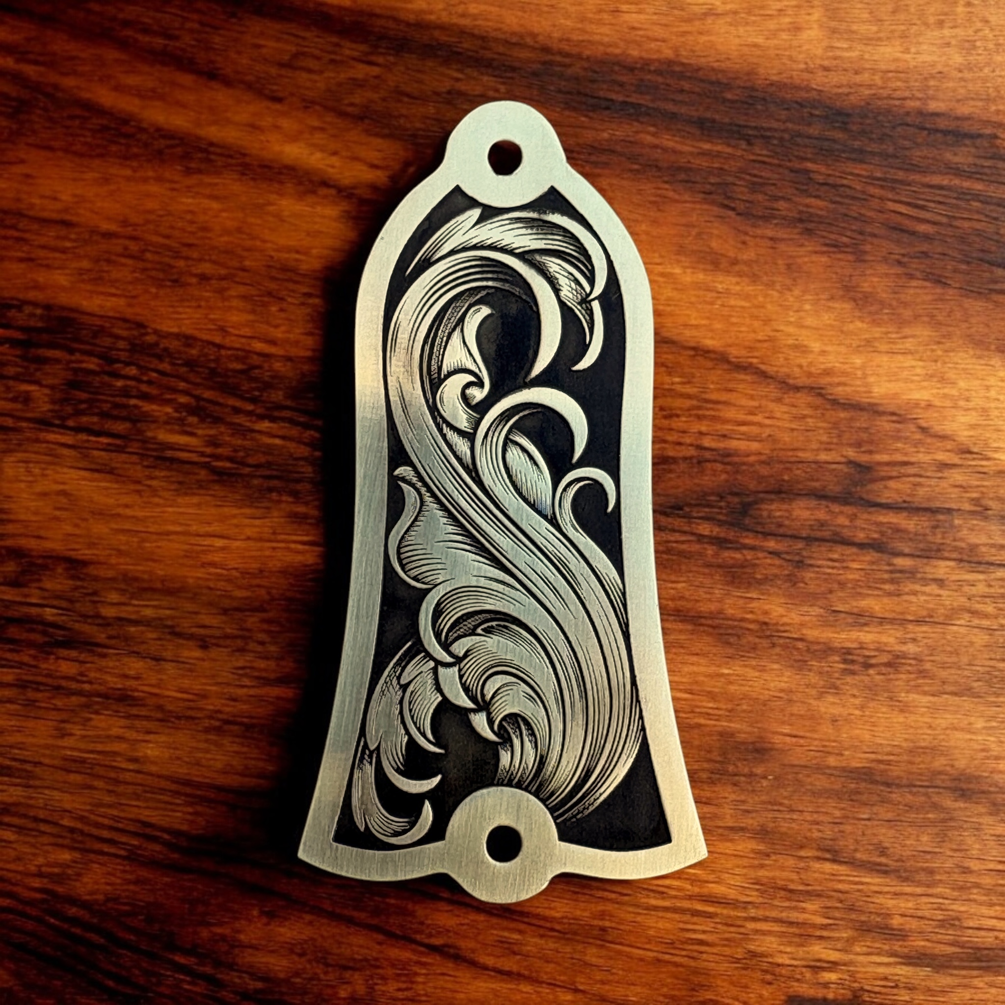 Gibson Custom Truss Cover - Flowing Scrolls - Brass