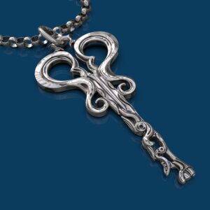 Wonderland - Sterling Silver Skeleton Key Pendant