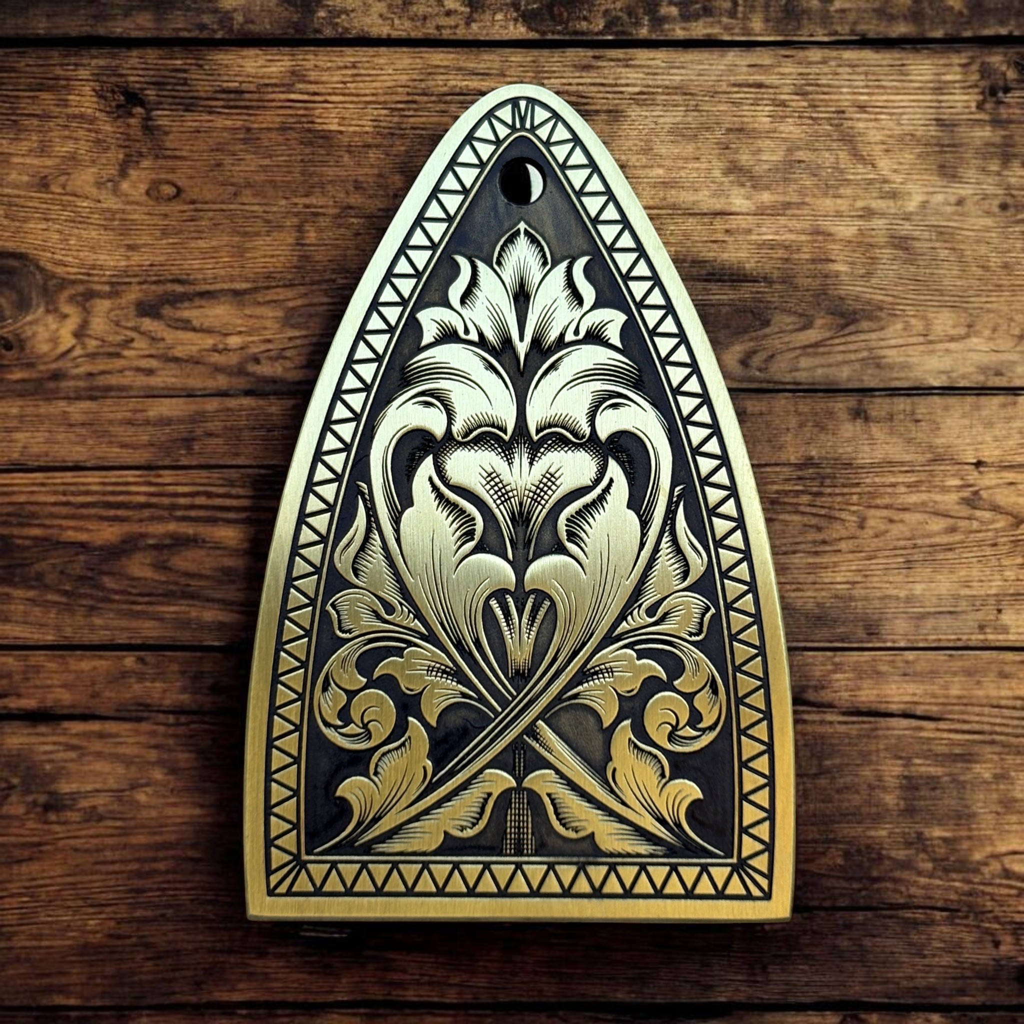 PRS Truss Cover with Ornate Border - Brass
