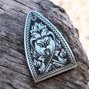 PRS Truss Cover with Ornate Border -Stainless - Left Angle