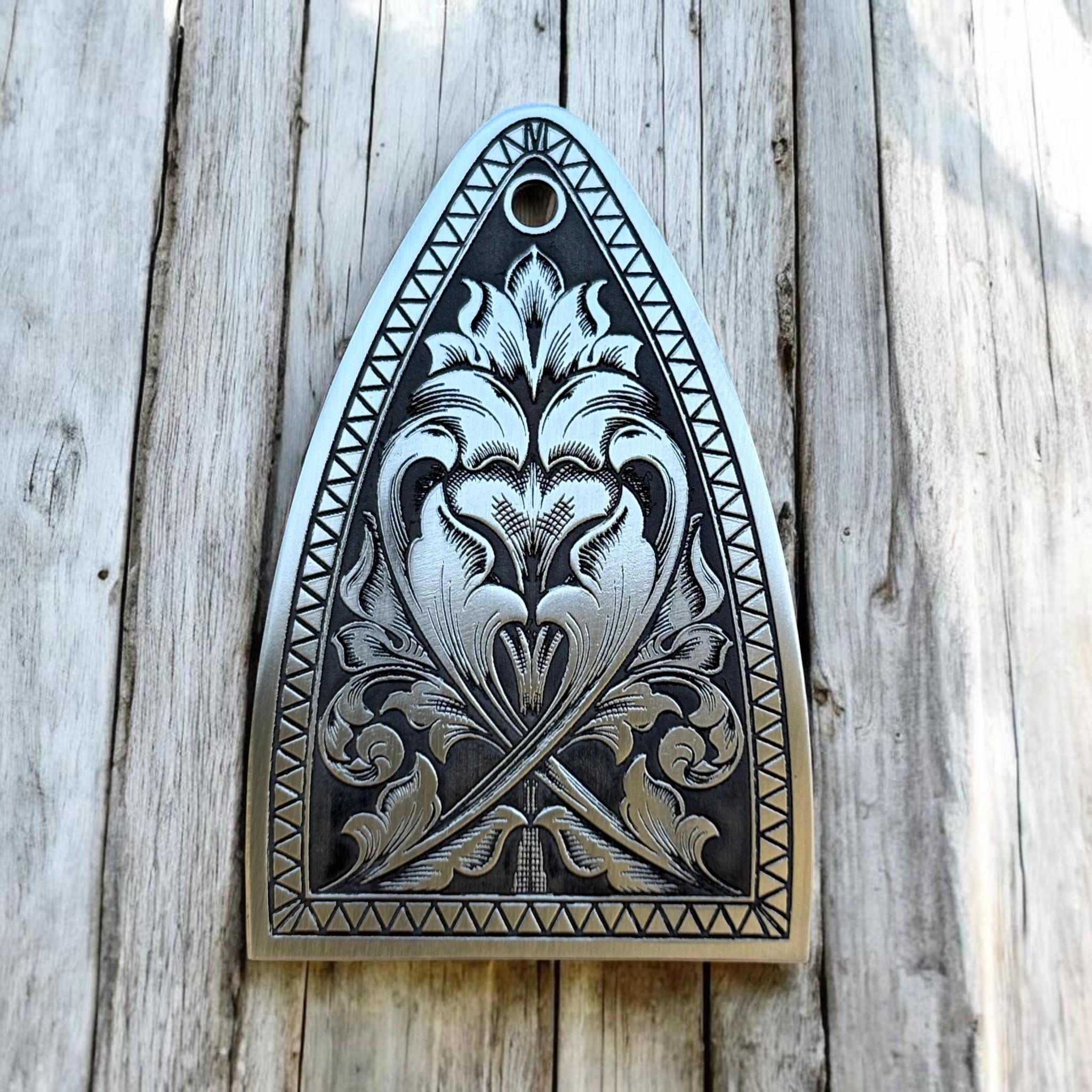 PRS Truss Cover with Ornate Border -Stainless