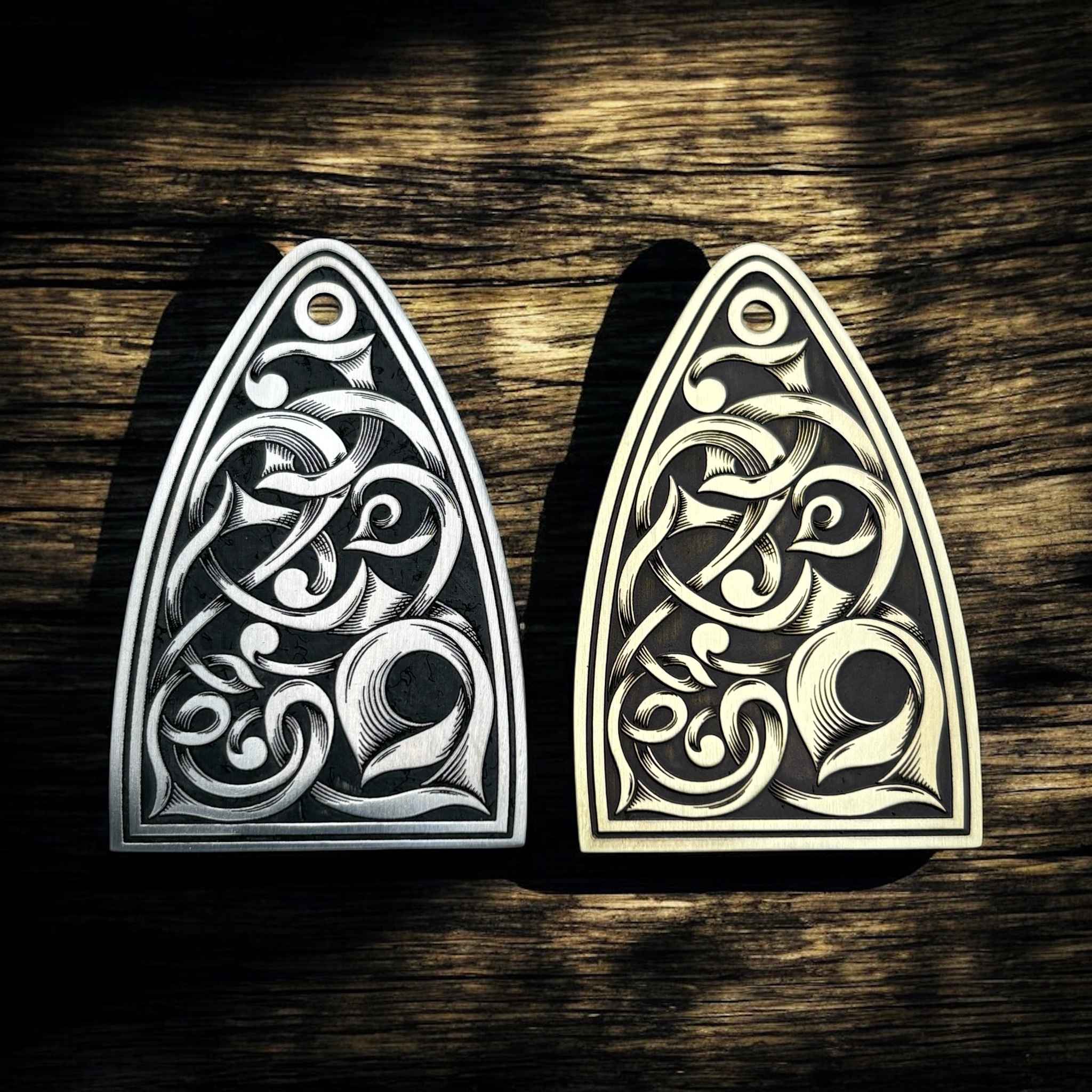 PRS Custom Norse Truss Rod Cover - Stainless Steel and Brass