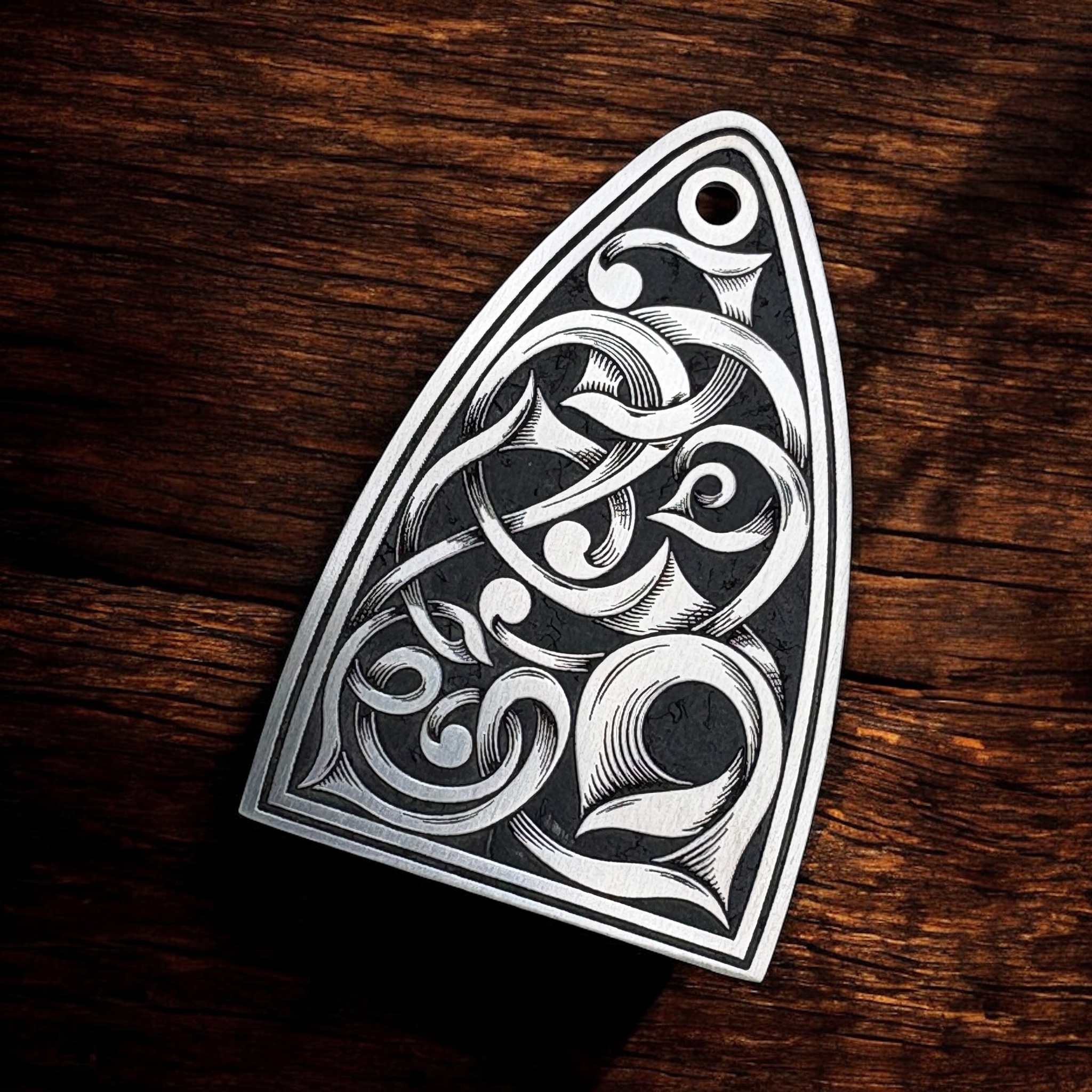 PRS Custom Norse Truss Rod Cover - Stainless Steel - Right Angle