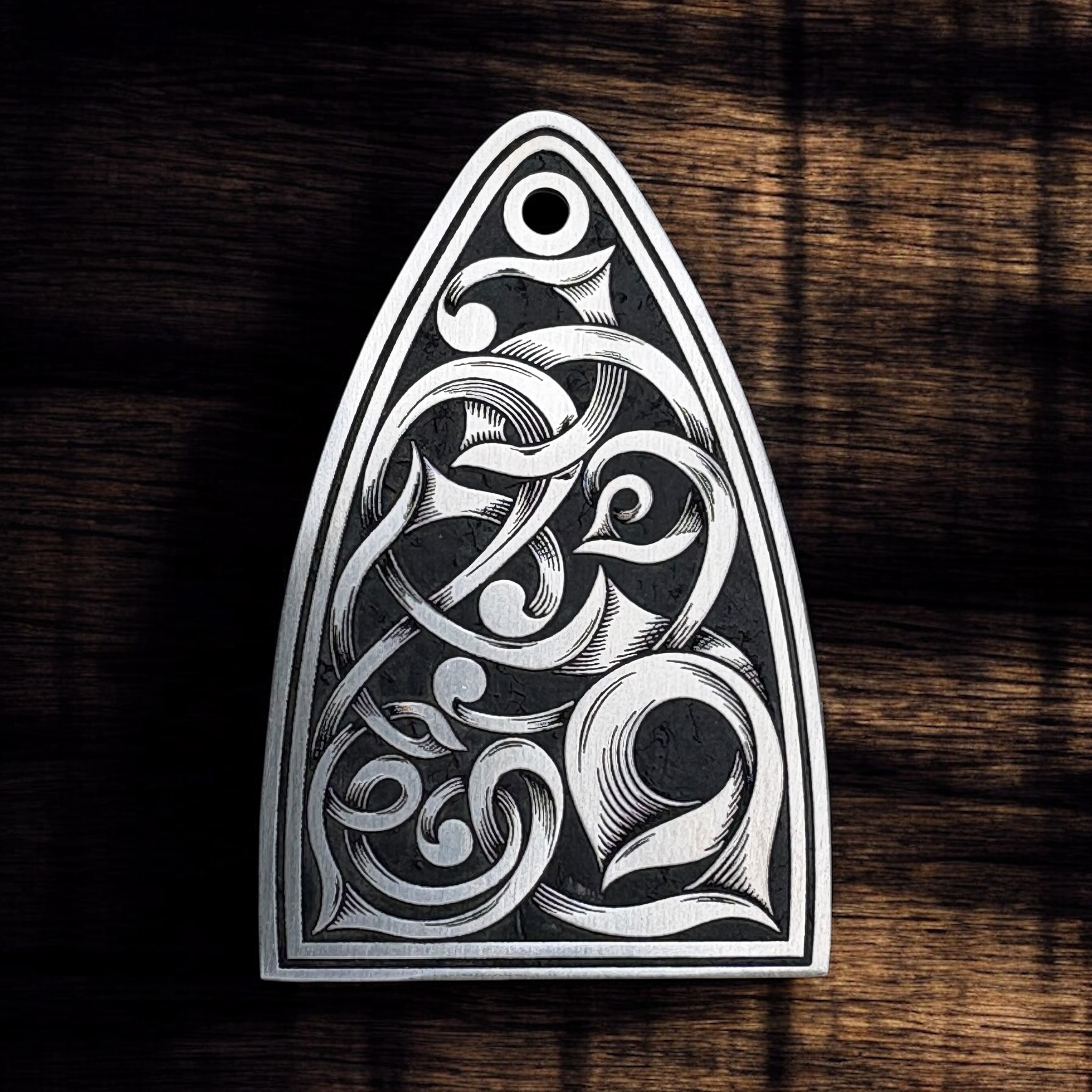 PRS Custom Norse Truss Rod Cover - Stainless Steel