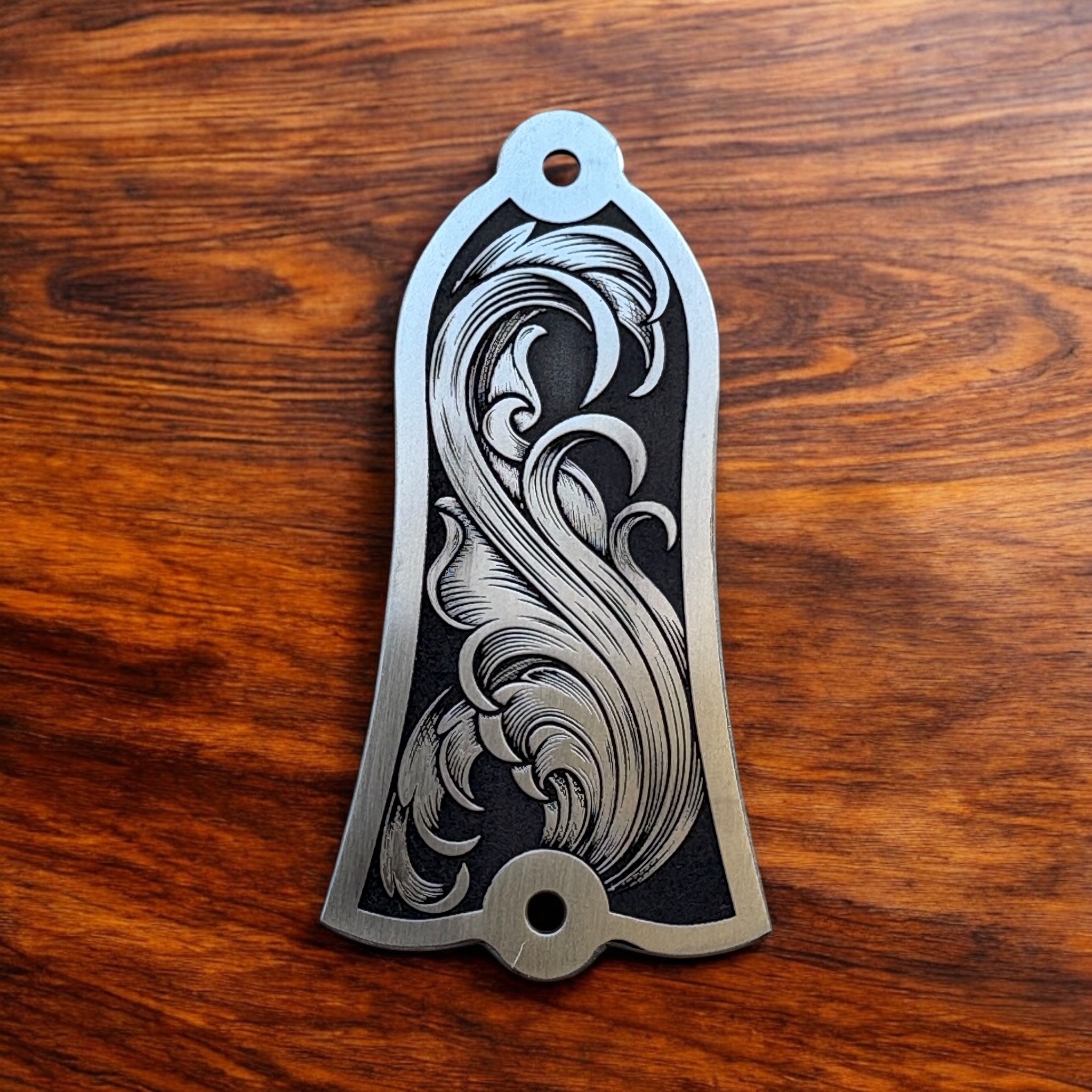 Gibson Custom Truss Cover - Flowing Scrolls - Nickel