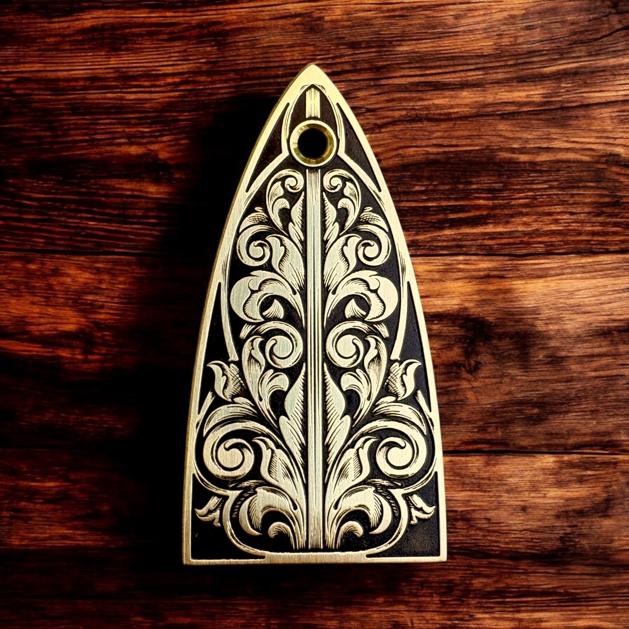 Custom Engraved ESP LTD Truss Rod Cover - Brass