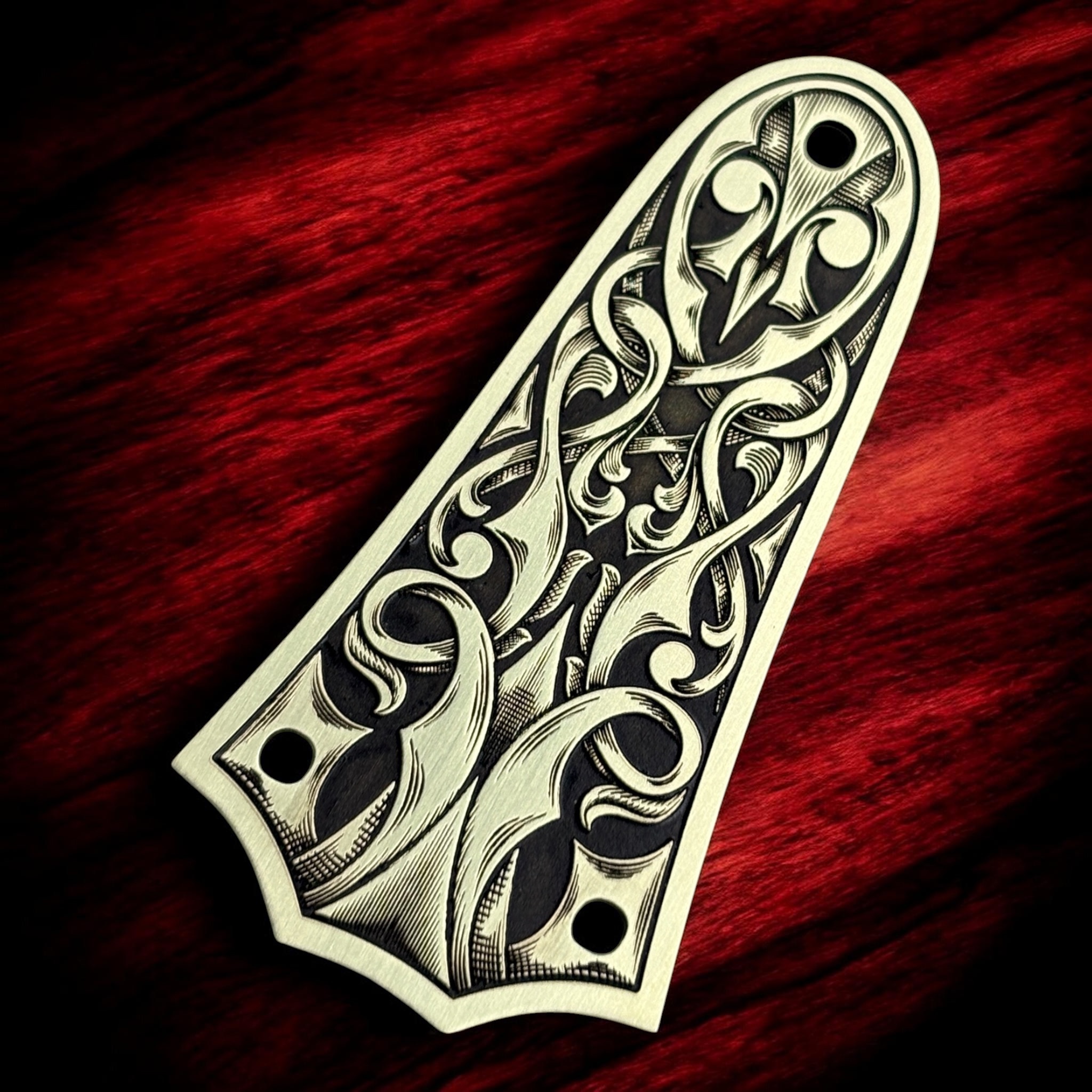 Taylor 3 Hole Norse Truss Rod Cover - Brass - Right Angle