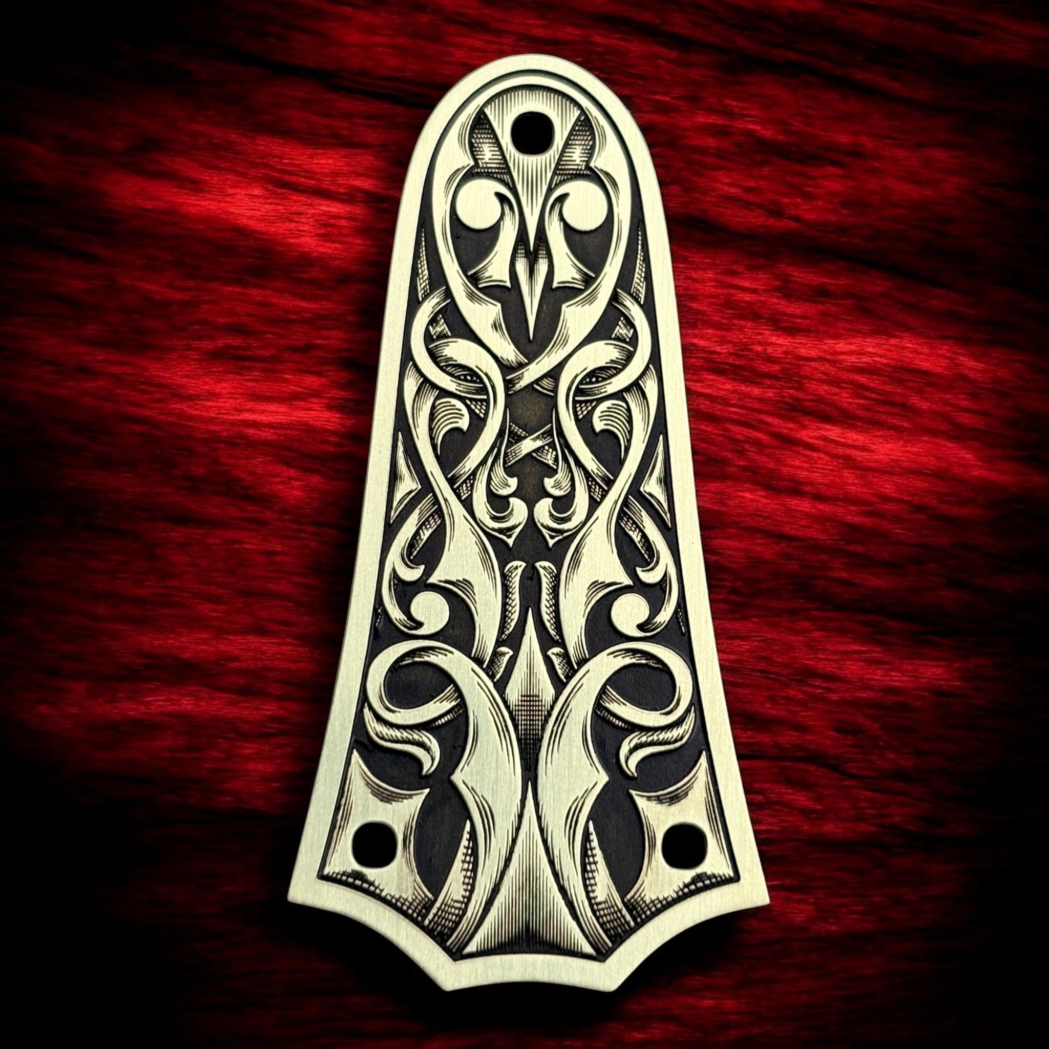 Taylor 3 Hole Norse Truss Rod Cover - Brass