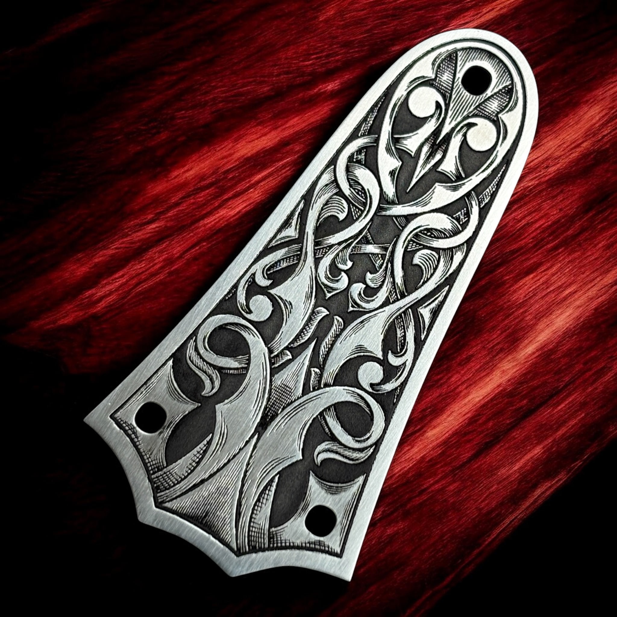 Taylor 3 Hole Norse Truss Rod Cover - Stainless Steel - Right Angle