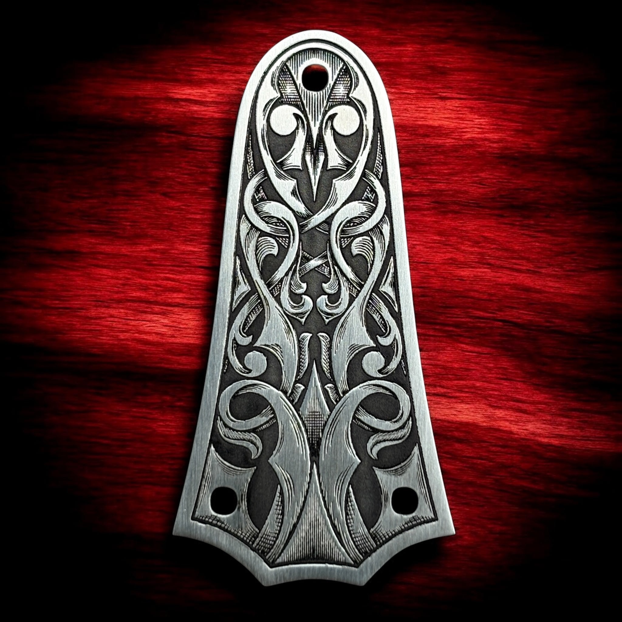 Taylor 3 Hole Norse Truss Rod Cover - Stainless Steel